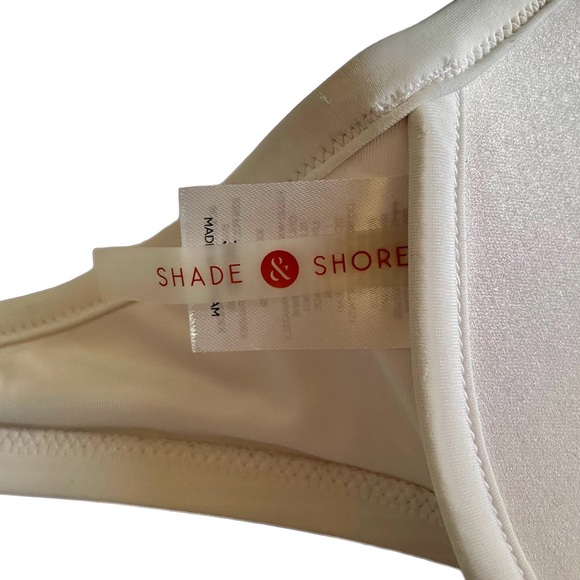 Shade & Shore White Bikini Top 36D - Picture 3 of 5